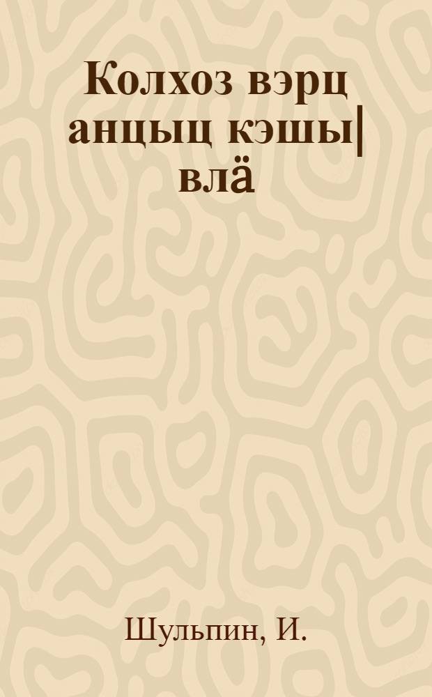 Колхоз вэрц анцыц кэшы|влä : (иньициативный цуца гишäн) = Застрельщики коллективизации