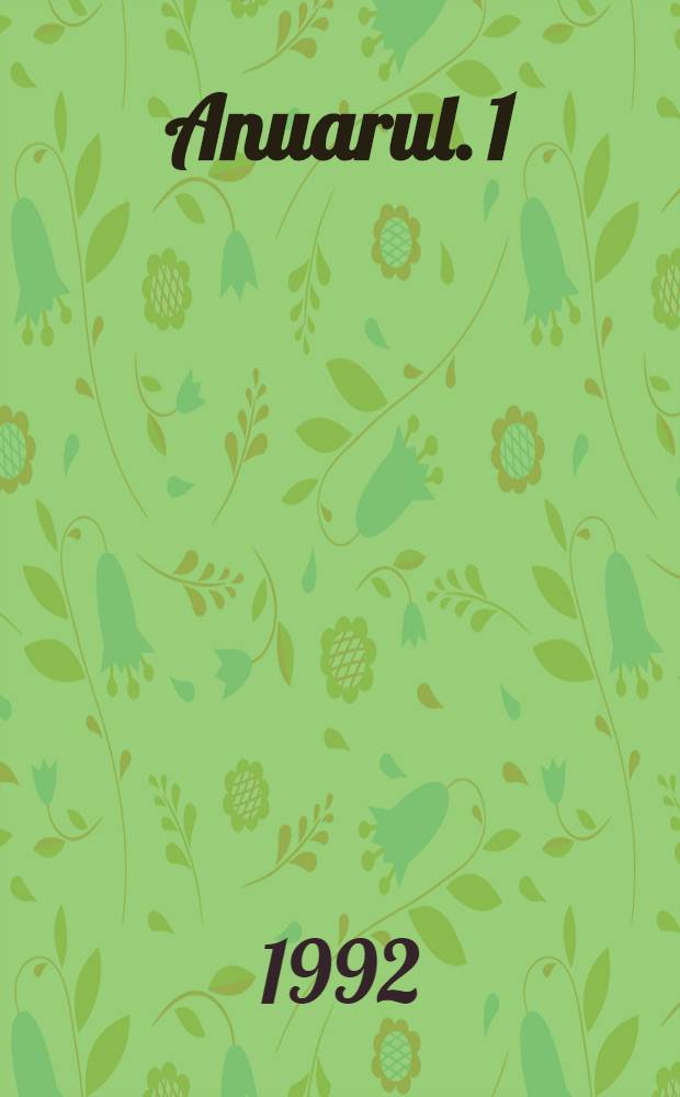 Anuarul. 1
