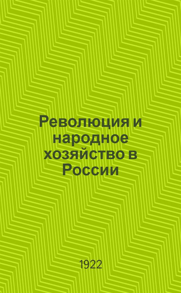 Революция и народное хозяйство в России (1917-1921)