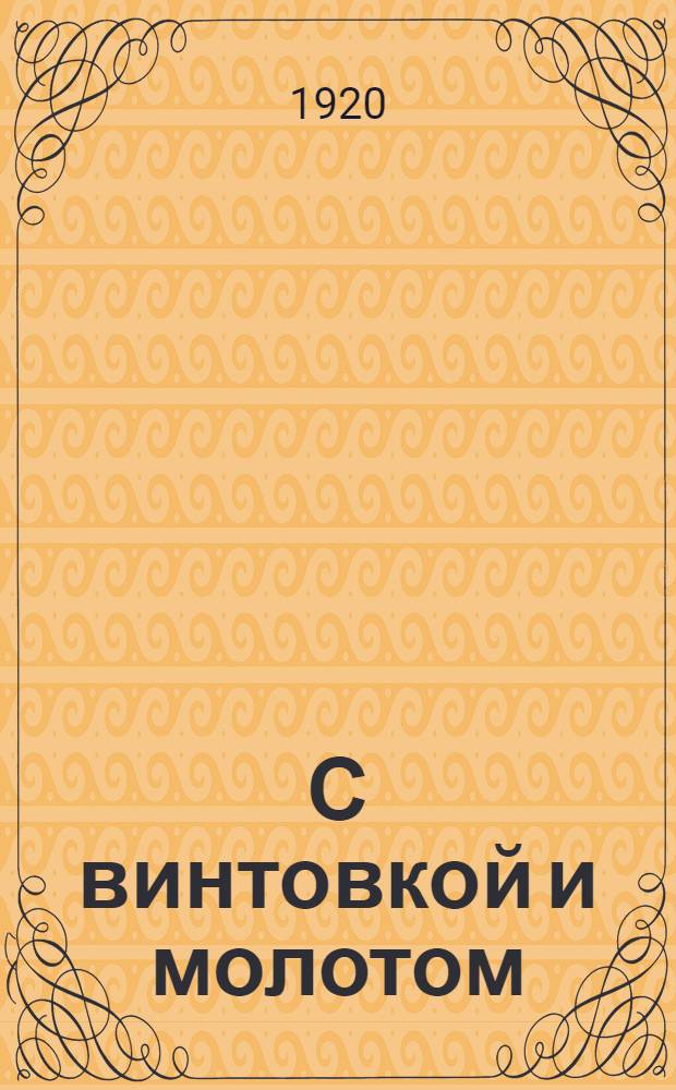 С винтовкой и молотом