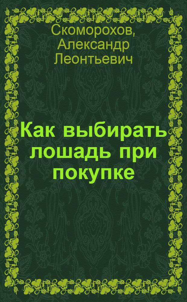 Как выбирать лошадь при покупке