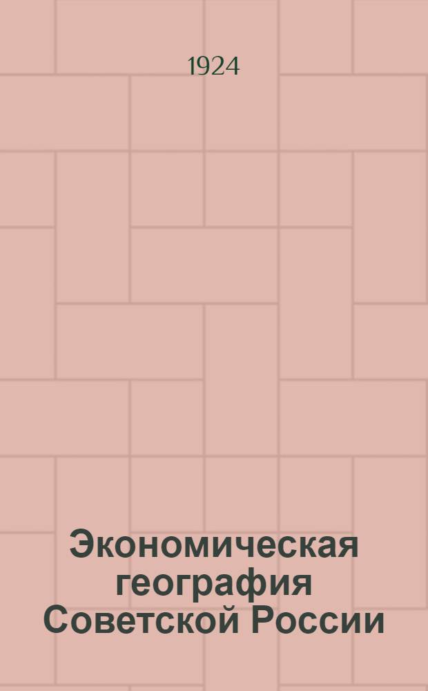 Экономическая география Советской России