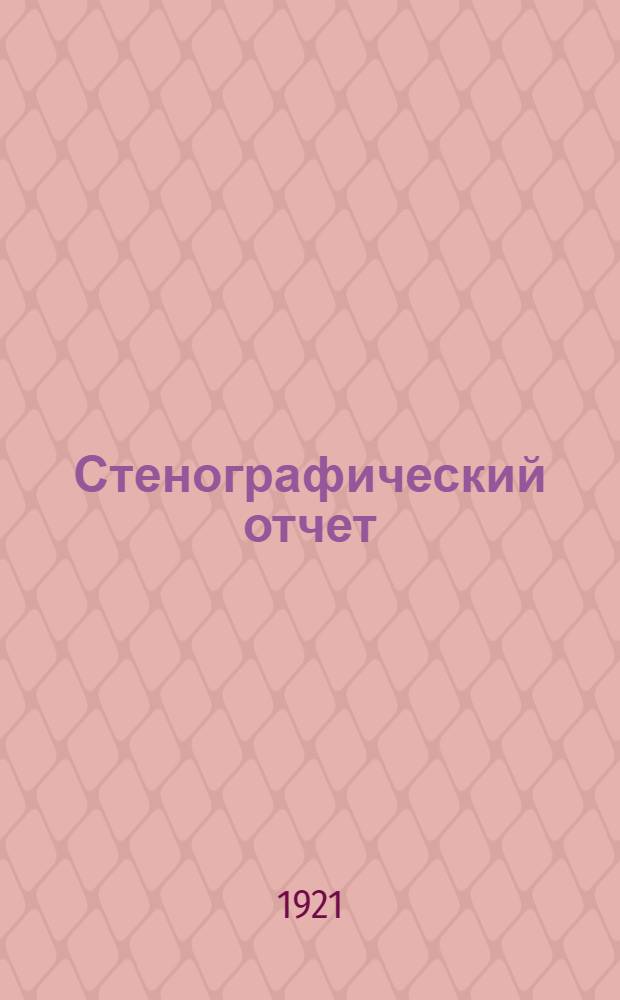 Стенографический отчет