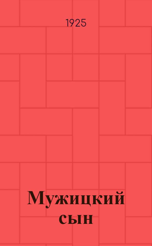 Мужицкий сын : Рассказ