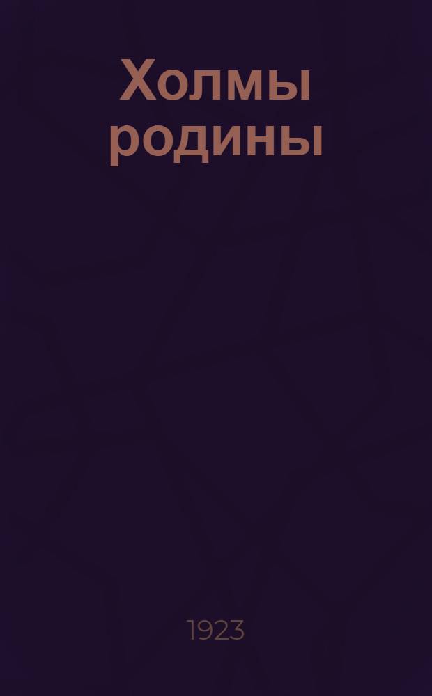 Холмы родины : Лит.-крит. очерки и воспоминания