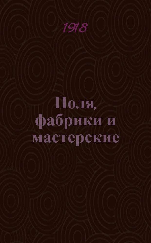 Поля, фабрики и мастерские : Пром-сть, соедин. с земледелием и умств. труд с ручным