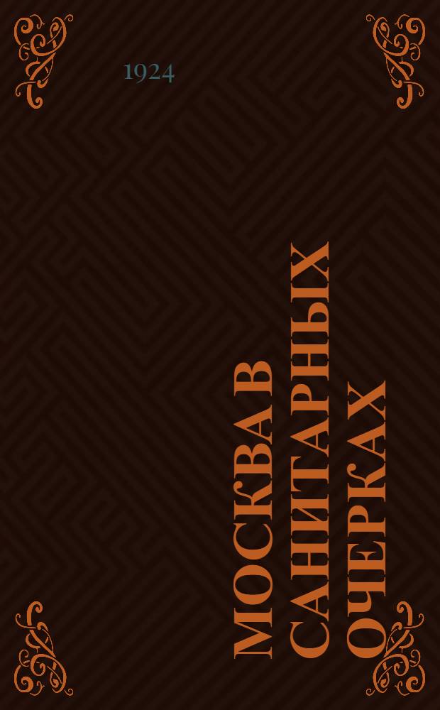 Москва в санитарных очерках