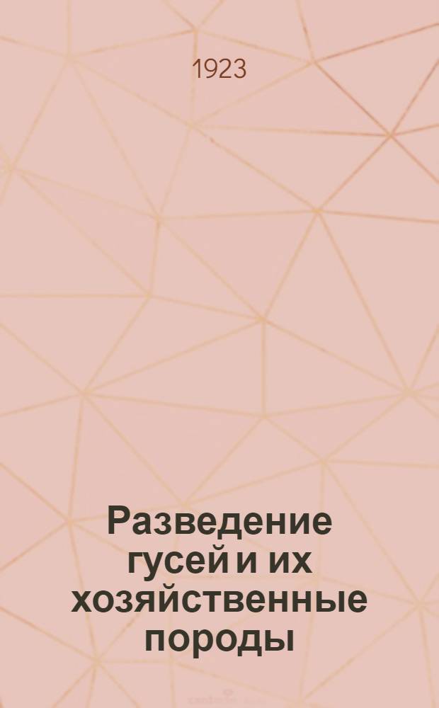 Разведение гусей и их хозяйственные породы