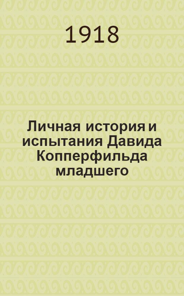 Личная история и испытания Давида Копперфильда младшего : [Роман в 3 т.]. Т.3