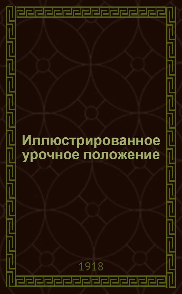 Иллюстрированное урочное положение : Полный текст по испр. экз. с поясн. рис., справ. сведениями, расчетами, практ. указаниями и бланк. расценками на строит. работы : Пособие при составлении и проверке смет, проектировании и исполнении работ