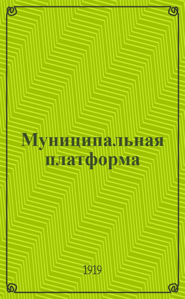 Муниципальная платформа