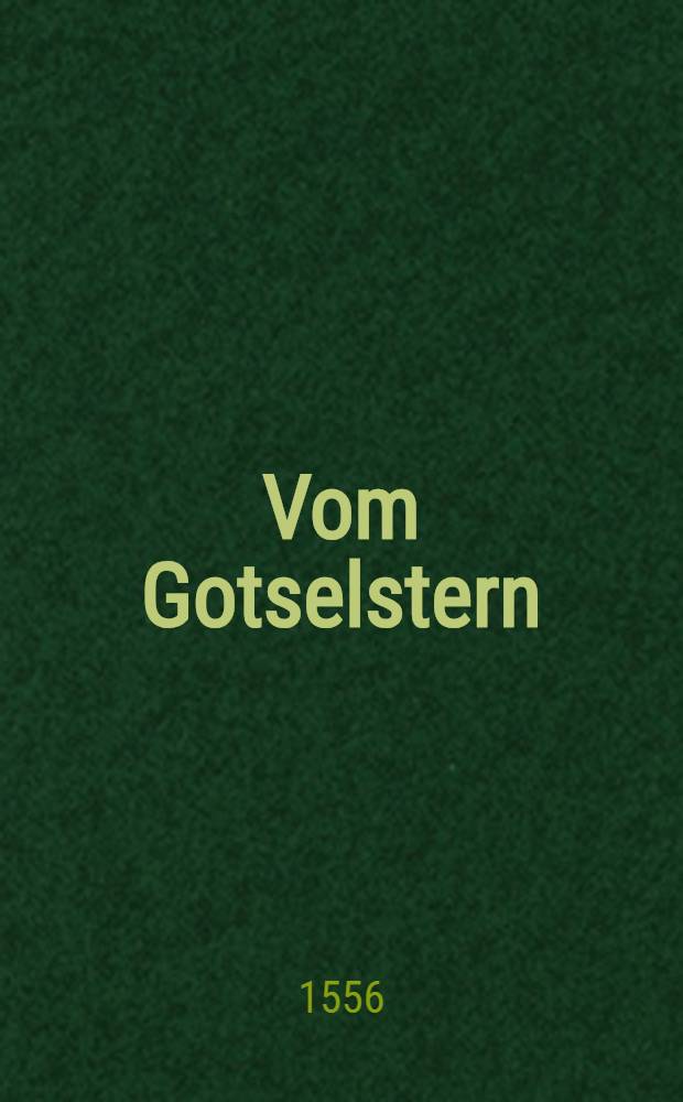 Vom Gotselstern