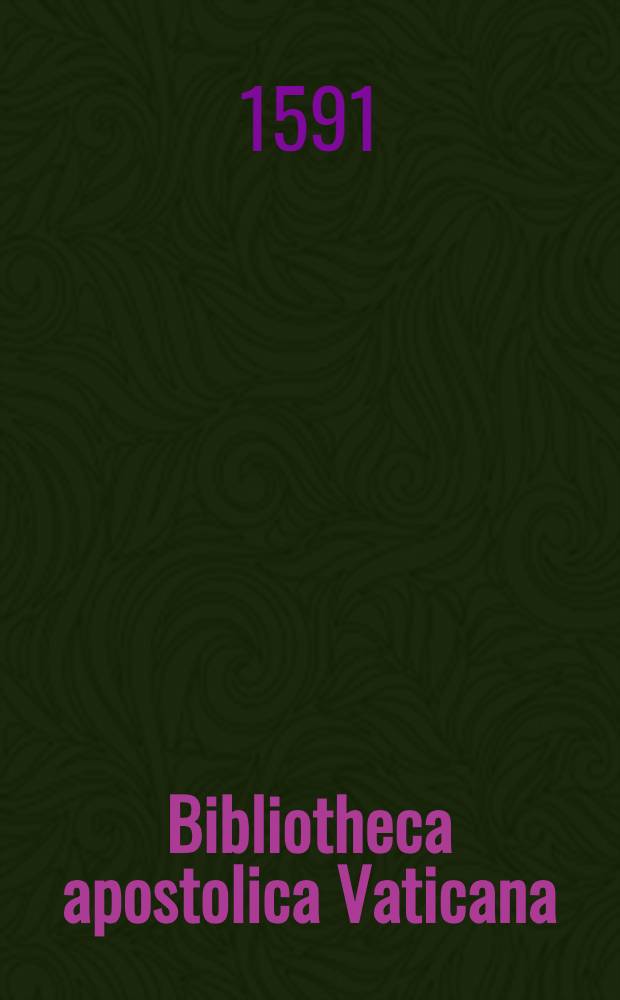 Bibliotheca apostolica Vaticana