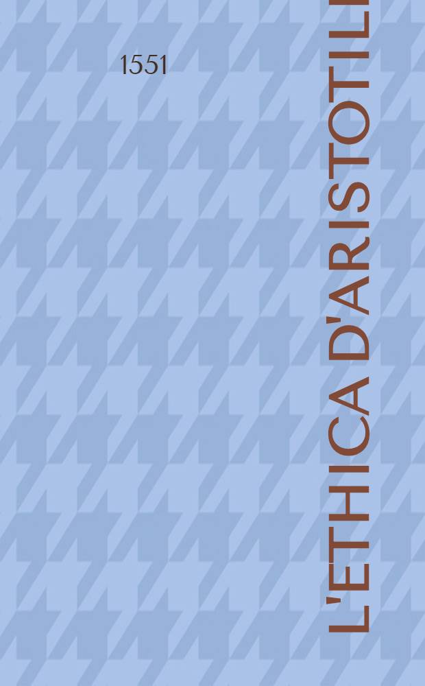 L'Ethica d'Aristotile