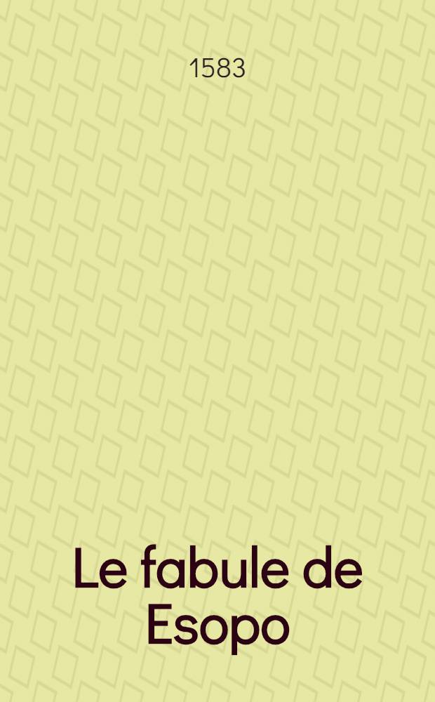 [Le fabule de Esopo]