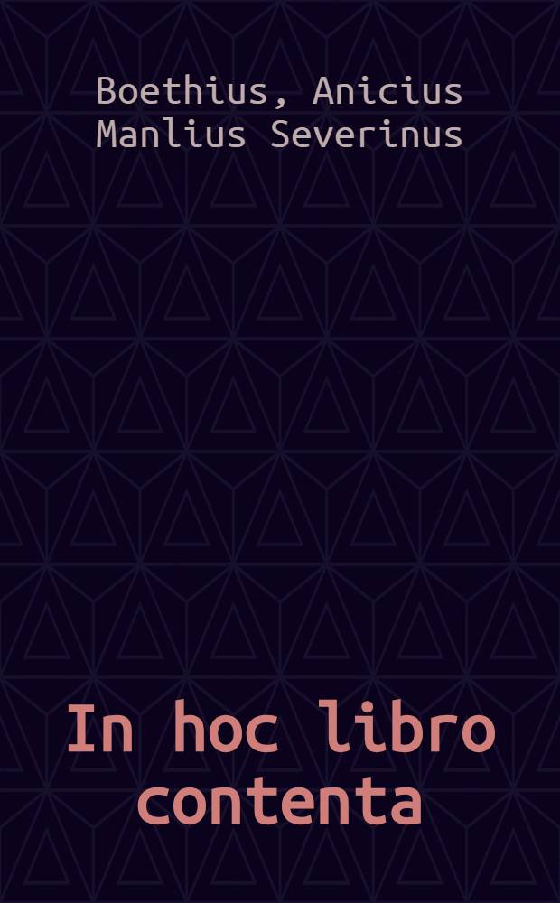 In hoc libro contenta: Epitome, compendiosaque introductio [Jacob Fabri Stapulensis] in libros arithmeticos divi Severini Boetij, adiecto familiari commentario dilucidata. Praxis numerandi certis quibusdam regulis constricta. Introductio in geometriam: sex libris disticta primus de magnitudinibus & earum circumstantiis. Secundus de consequentibus contiguis & continuis. Tertius de punctis. Quaratus de lineis. quintus de superficiebus. Sextus de corporibus. Liber de quadratura circuli. Liber de cubicatione sphere. Perspectiva introductio. Insuper astronomicon.