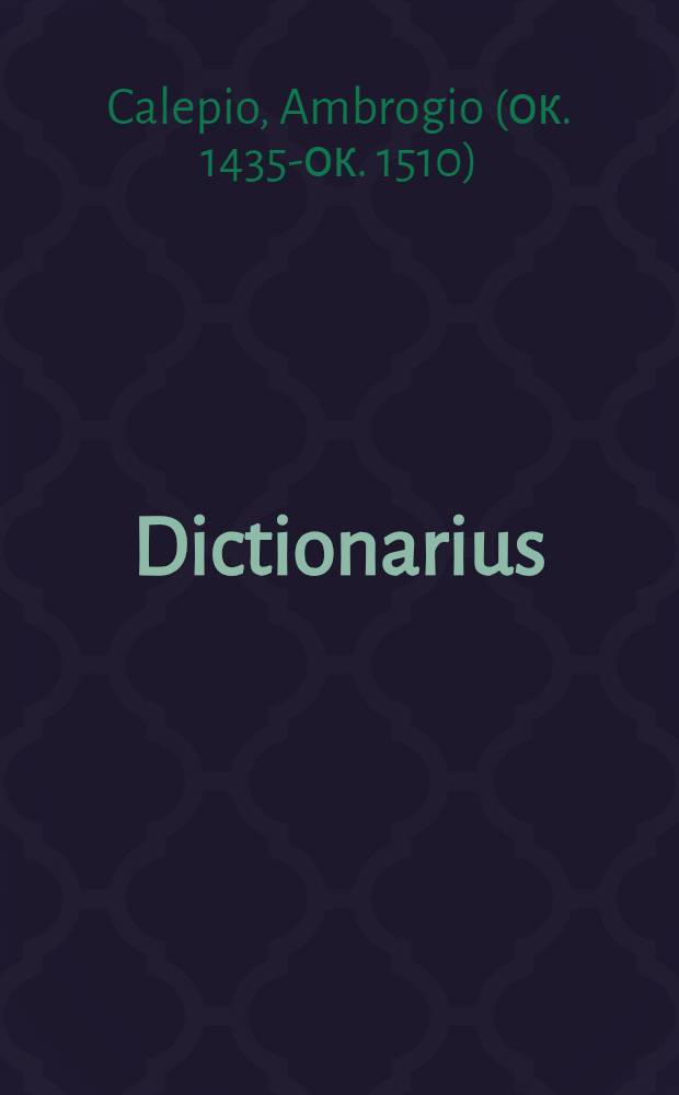 Dictionarius