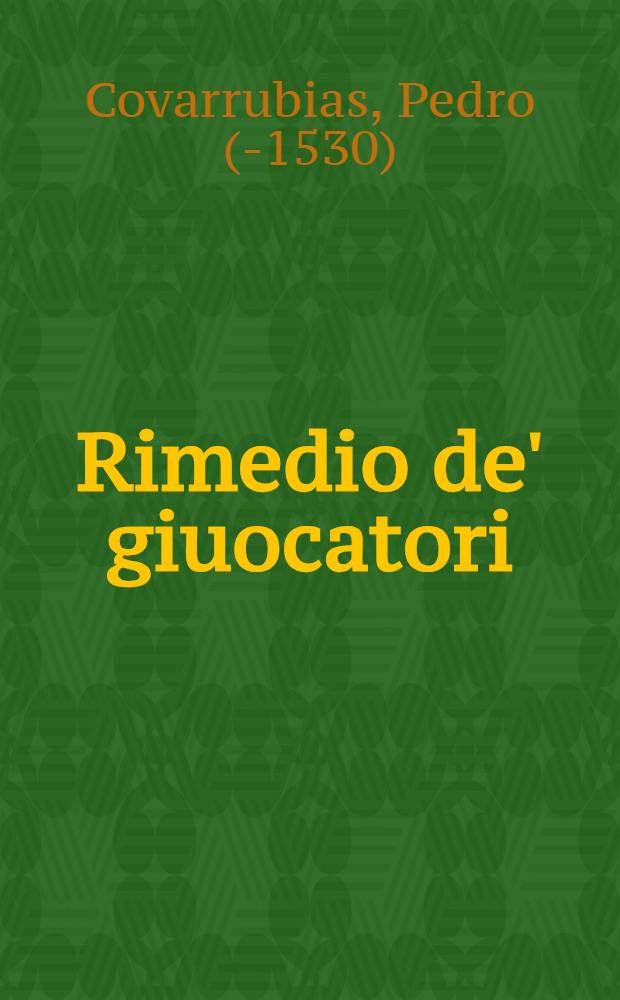 Rimedio de' giuocatori