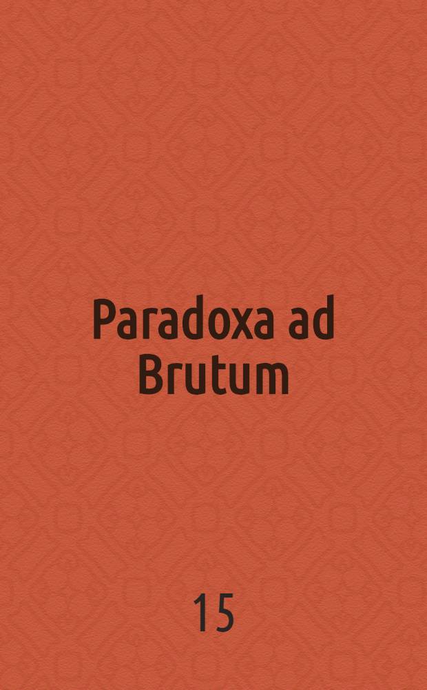 Paradoxa ad Brutum