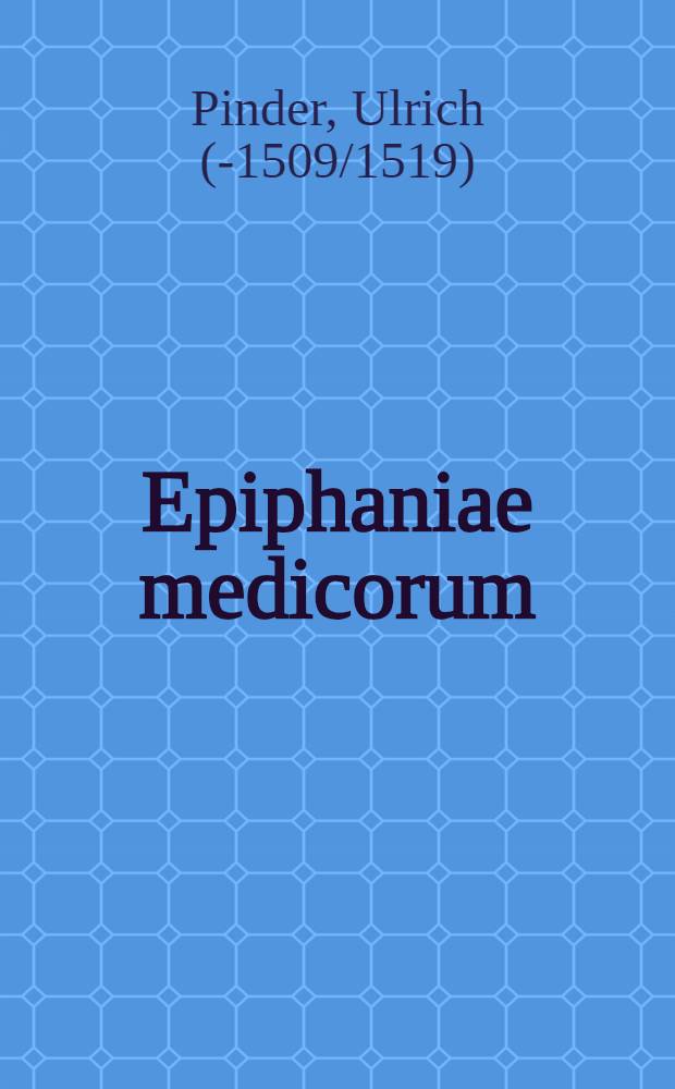 Epiphaniae medicorum