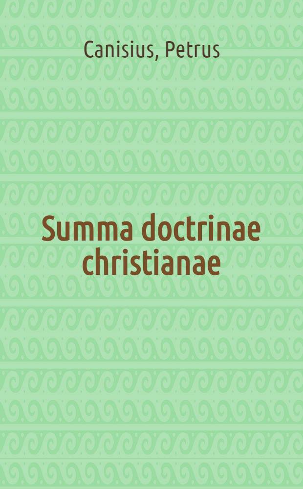 Summa doctrinae christianae