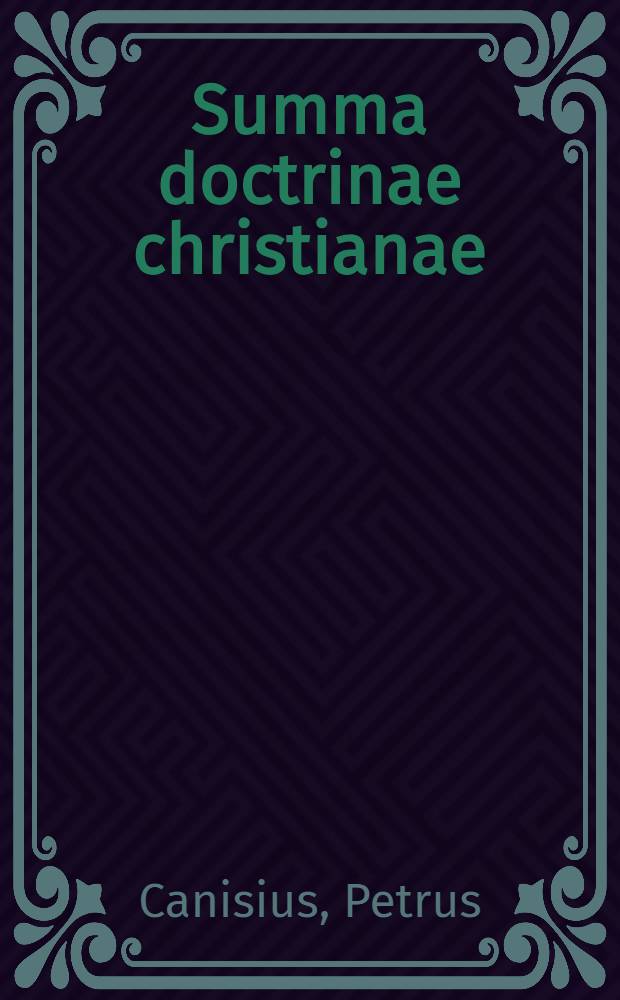 Summa doctrinae christianae