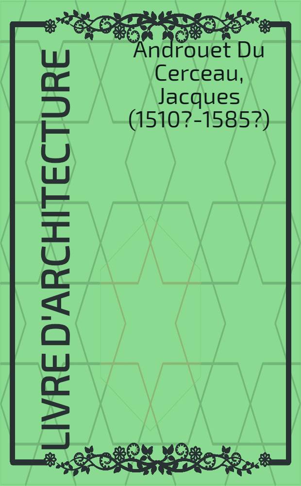 Livre d'architecture