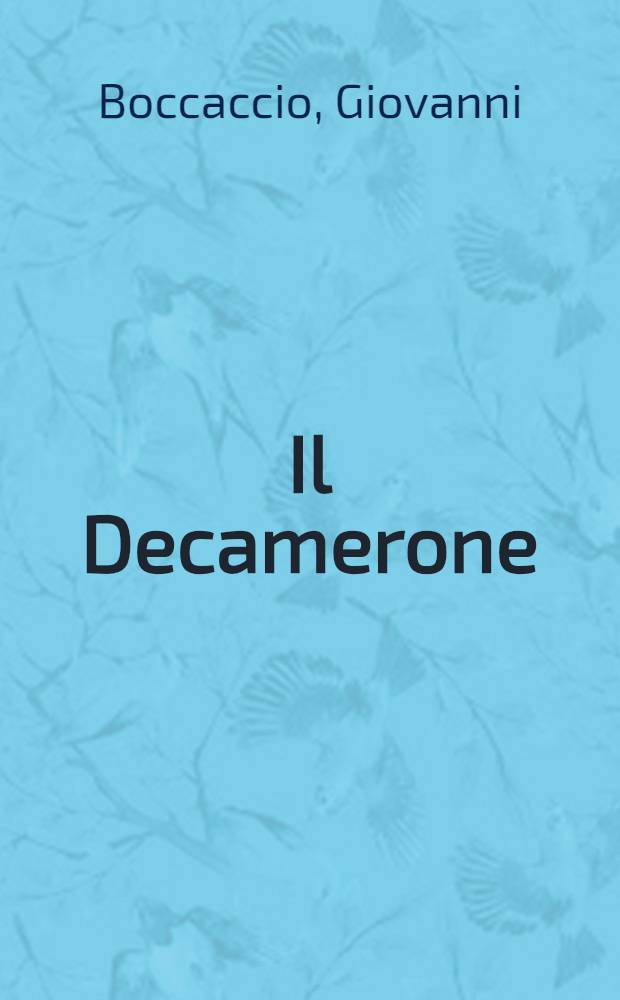 Il Decamerone