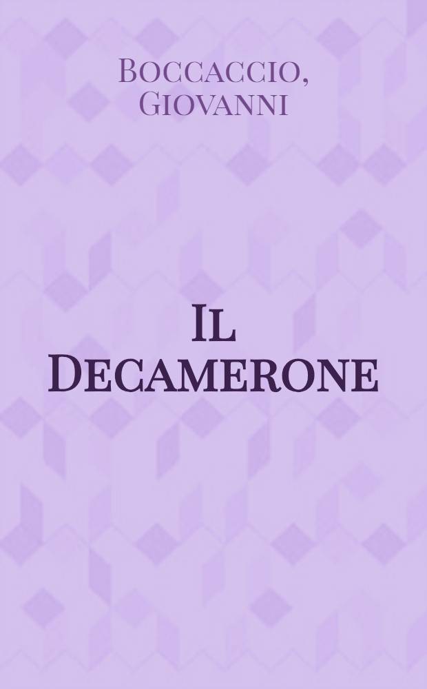 Il Decamerone