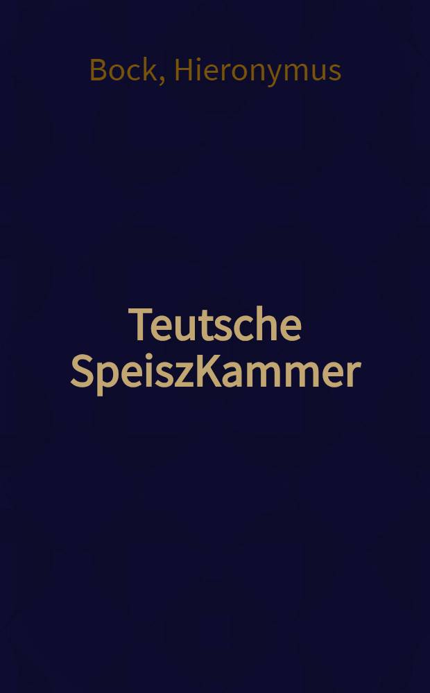 Teutsche SpeiszKammer