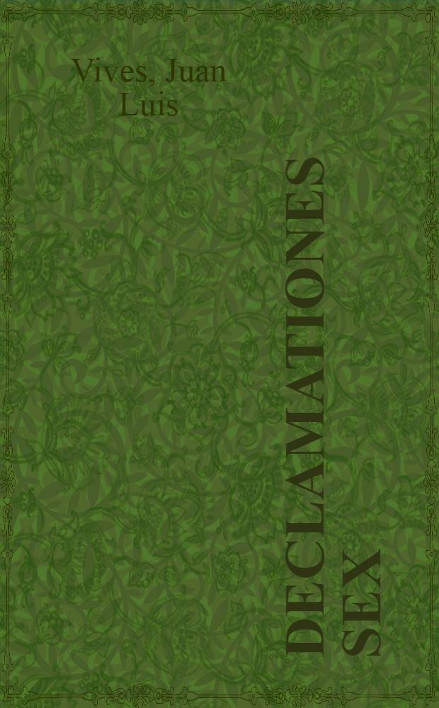 Declamationes sex