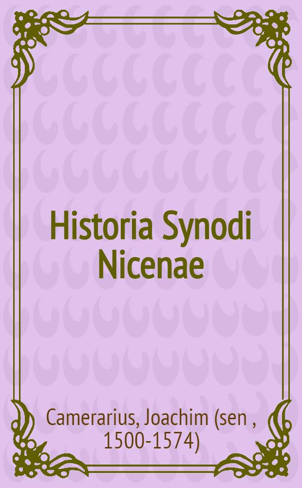 Historia Synodi Nicenae
