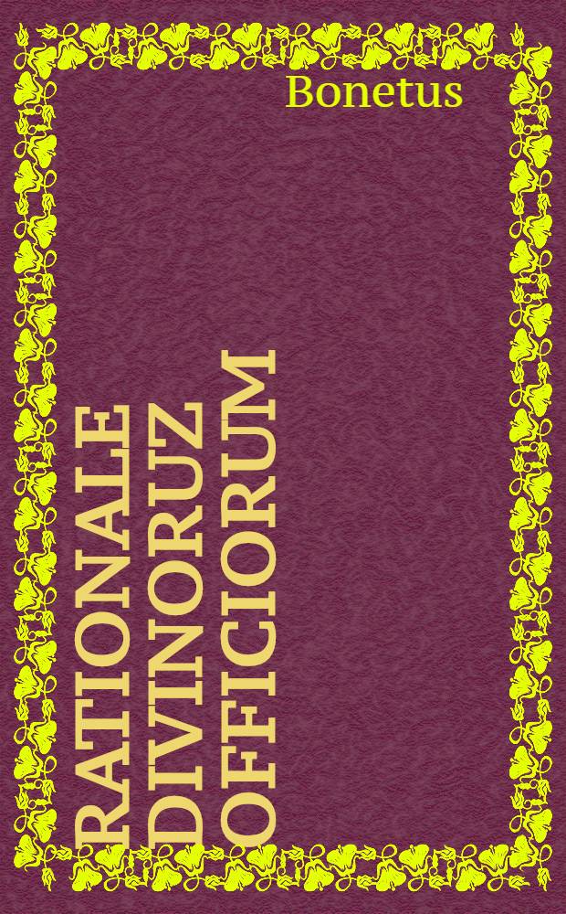 Rationale divinoruz officiorum