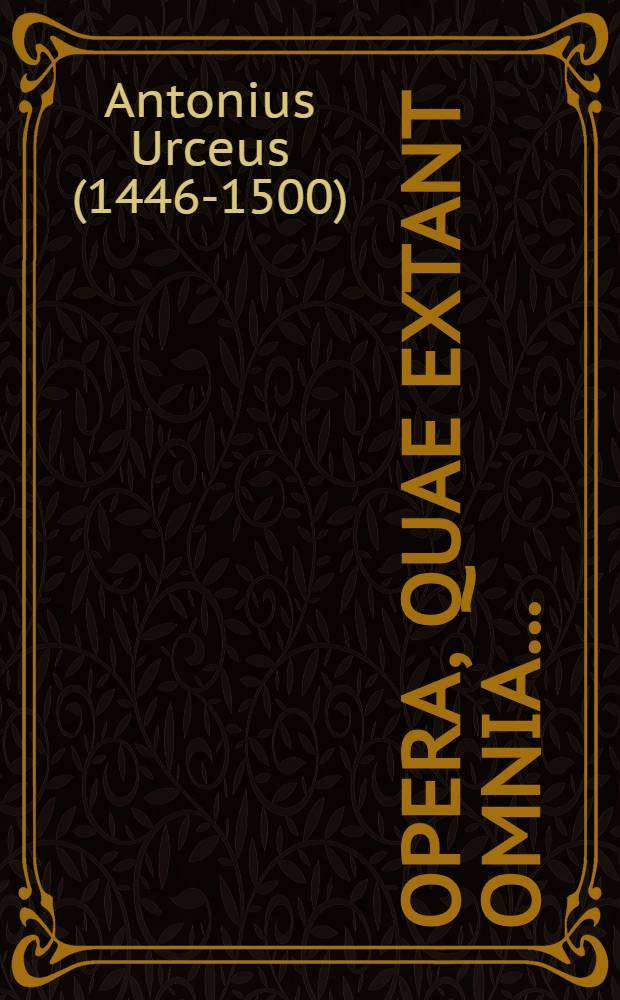 .. Opera, quae extant omnia ...