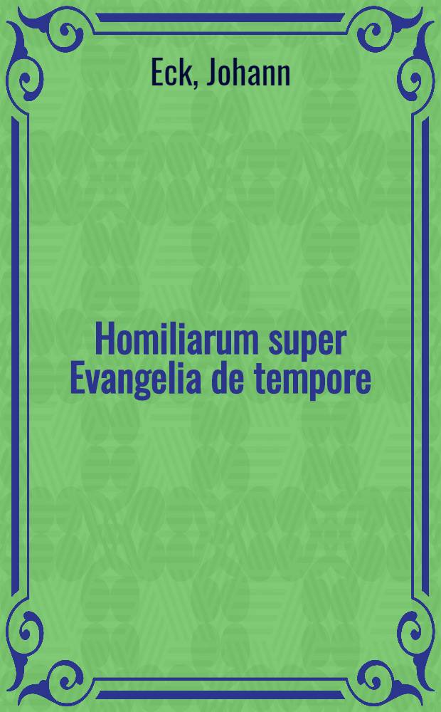 Homiliarum super Evangelia de tempore
