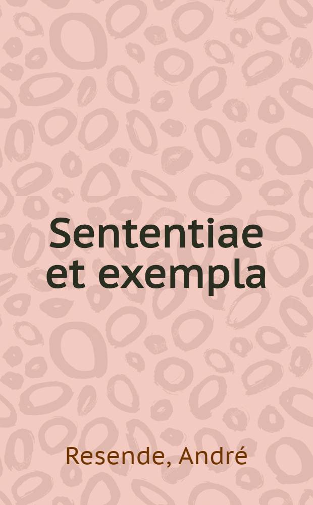 Sententiae et exempla