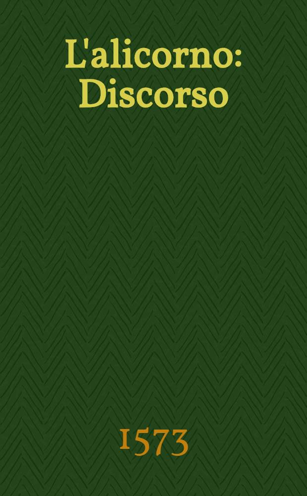 L'alicorno : Discorso