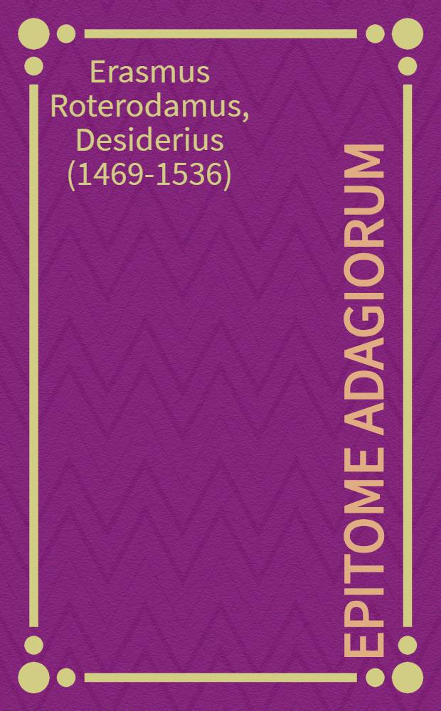 Epitome adagiorum