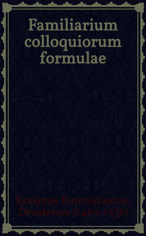 Familiarium colloquiorum formulae