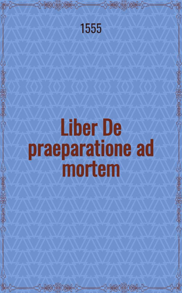 Liber De praeparatione ad mortem