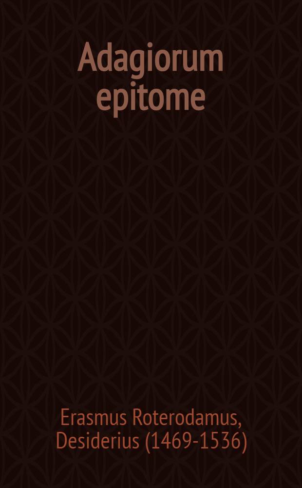 Adagiorum epitome