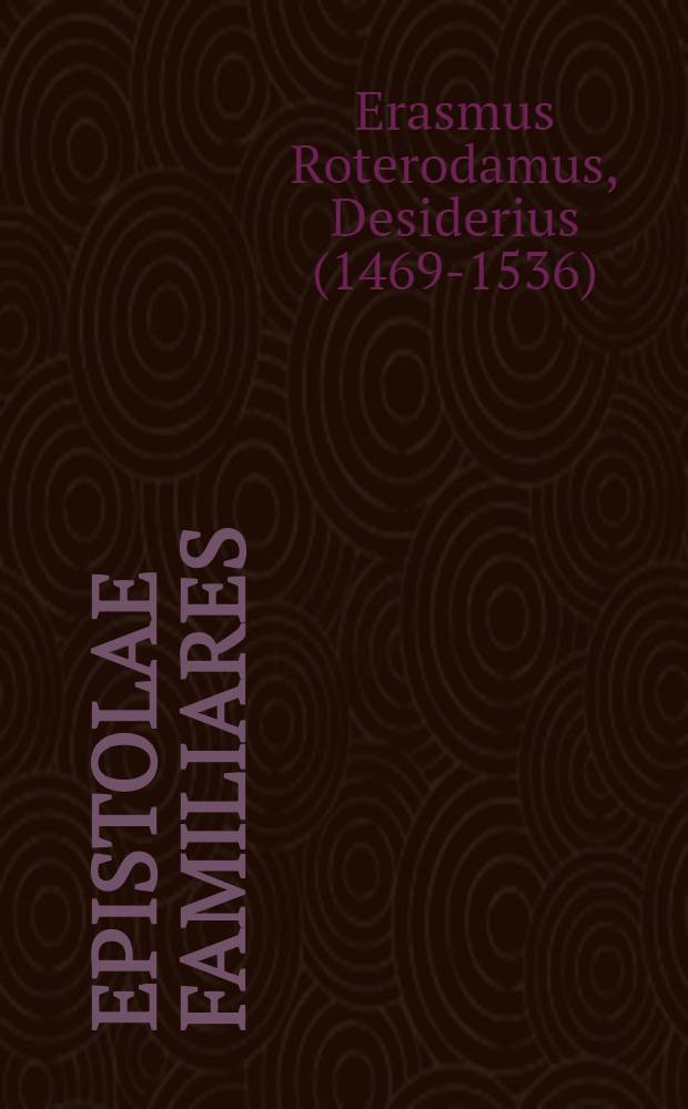 Epistolae familiares