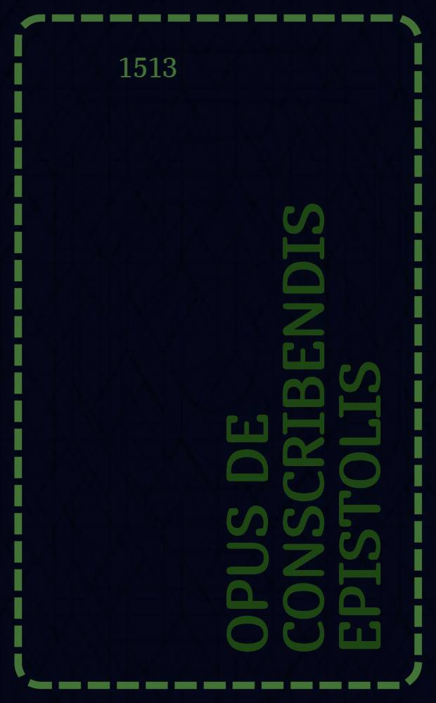 Opus De conscribendis epistolis