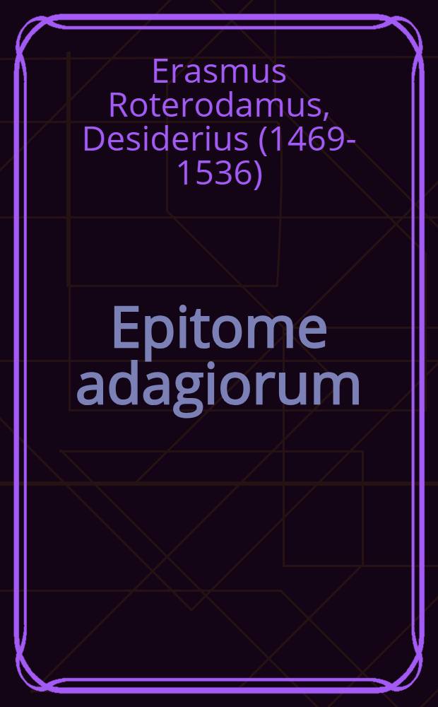 Epitome adagiorum