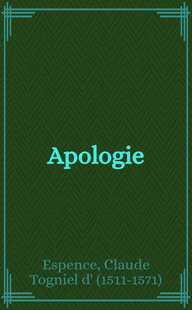 Apologie
