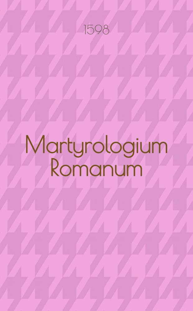 Martyrologium Romanum