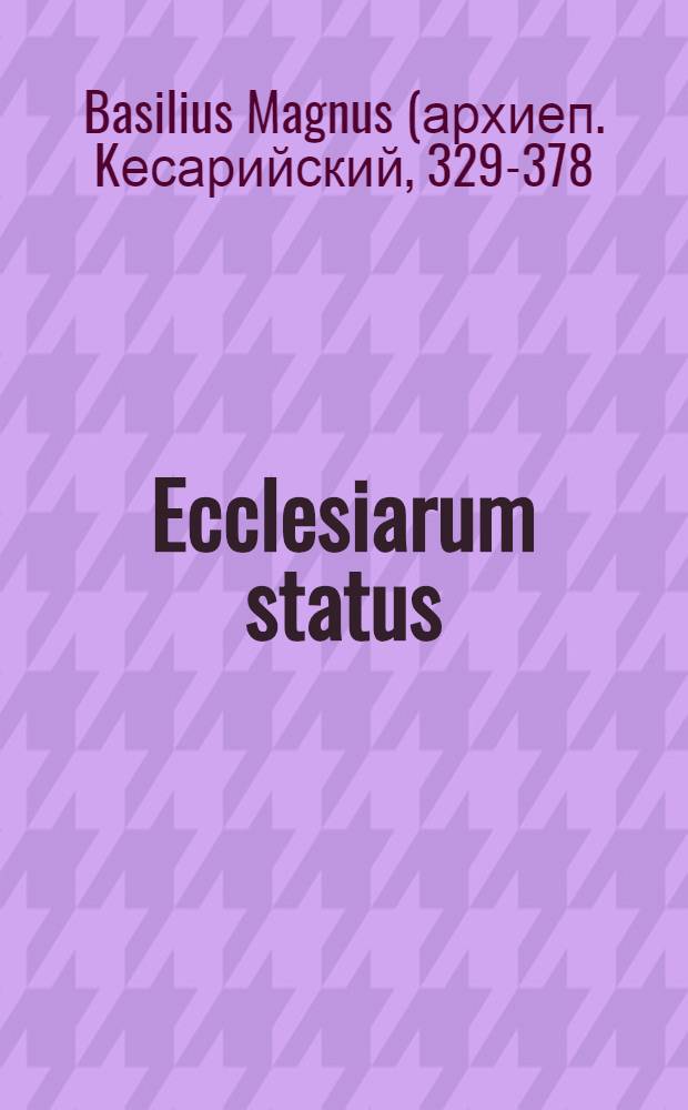 Ecclesiarum status