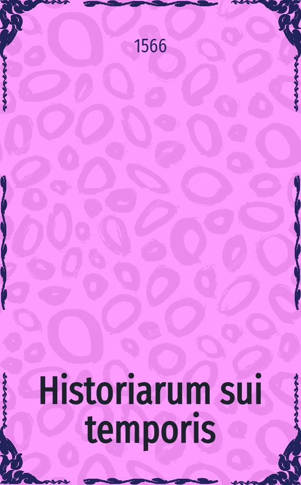 Historiarum sui temporis