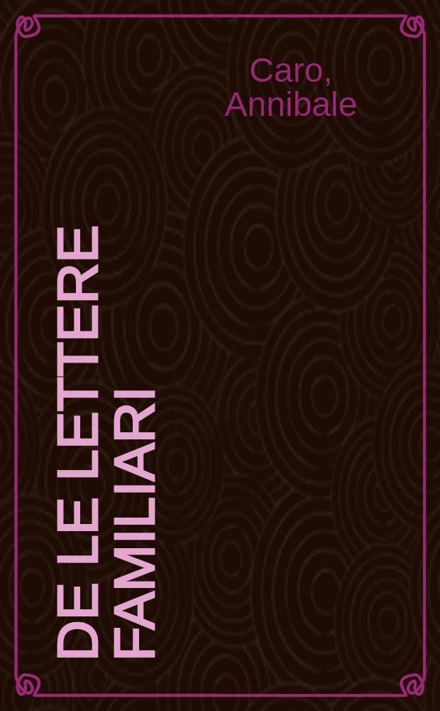 De le lettere familiari