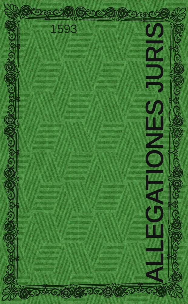 Allegationes juris